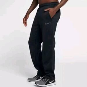Nike Dri-Fit Therma Pants Large Black Training Pants Men Athletic Warmth Pants